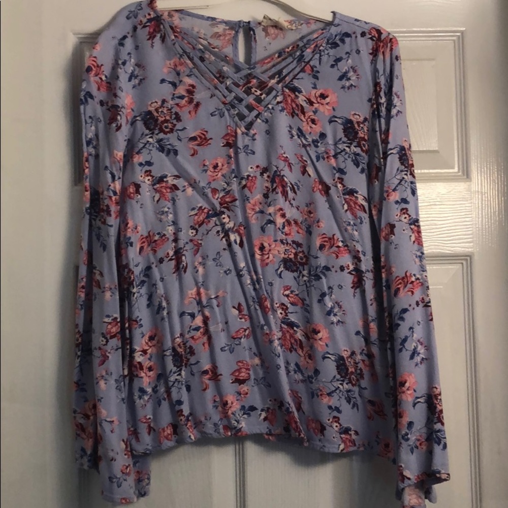 Purple floral top from Kohl’s